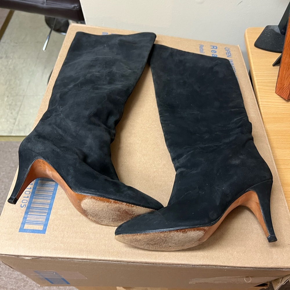 Chantal Italian Black Suede Women's Boots